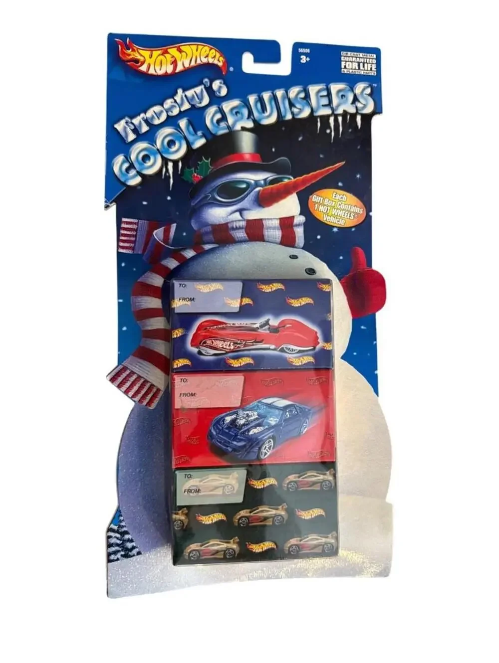 Hot Wheels Frostys Cool Cruisers Gift Pack With 3 Vehicles & To/From Tags For Ki